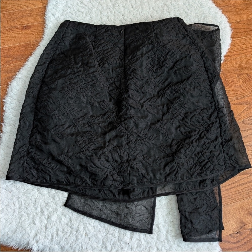 NWT Cecilie Bahnsen Gigi matelassé-effect skirt Size 2 Black - Picture 4 of 13